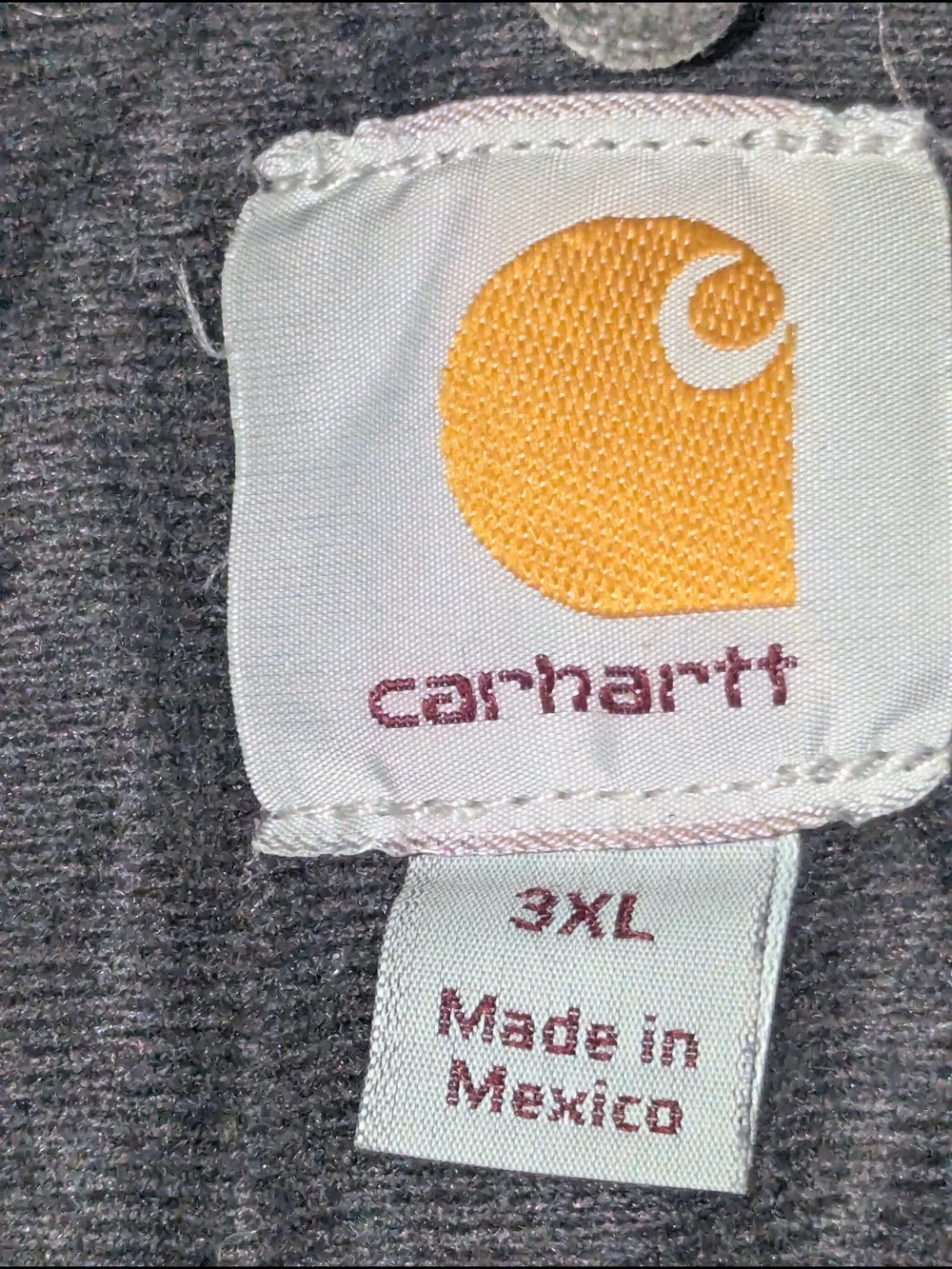 Carhartt Gray Hooded Duck Jacket with Logo Patch - Picture 2 of 6